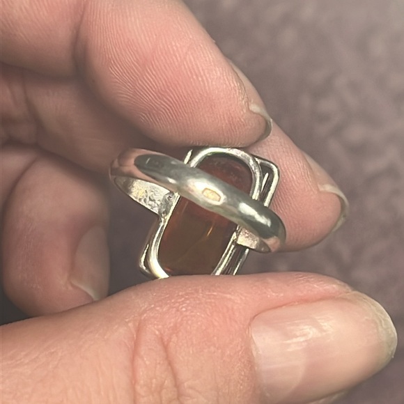 Stunning vintage amber ring - Picture 4 of 9